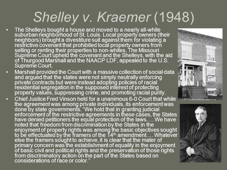 Shelley v on sale kraemer case brief